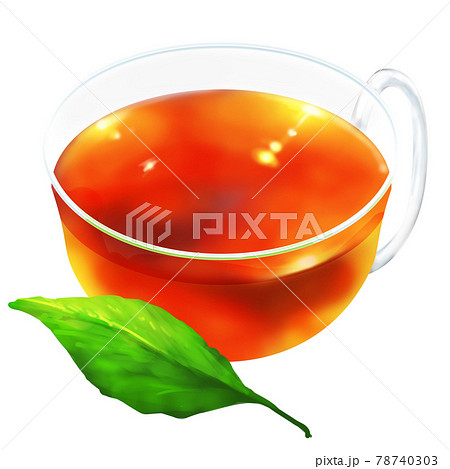 一枚の葉と紅茶 78740303