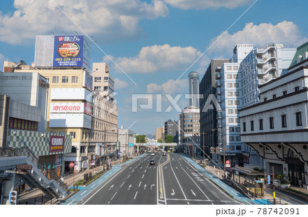 下関中心街の街並み【山口県】 78742091