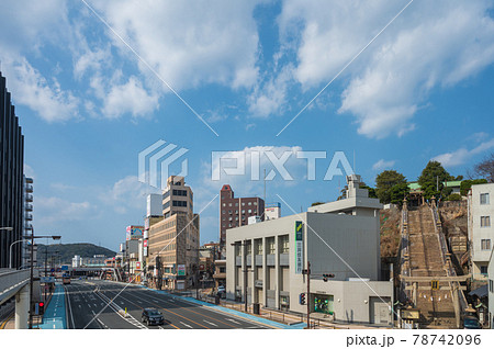 下関中心街の街並み【山口県】 78742096