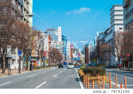 下関中心街の街並み【山口県】 下関中心街の街並み【山口県】 78742100