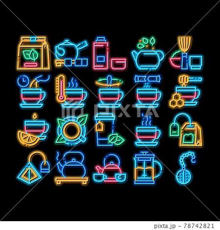 Tea Ceremony Tradition neon glow icon illustration 78742821