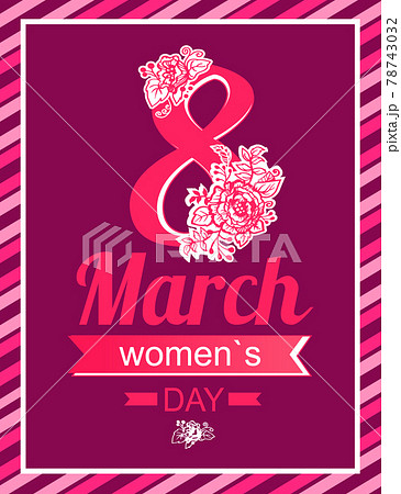 8 March Greeting Card International Womens Day 8 March Greeting Card International Womens Day 78743032