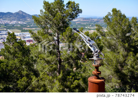 Close up fire extinguishing system outdoor 78743274