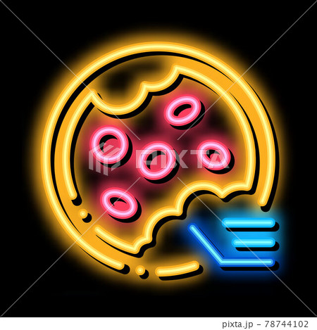 blockage of blood vessels neon glow icon illustration blockage of blood vessels neon glow icon illustration 78744102