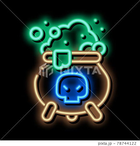 brew potion neon glow icon illustration 78744122