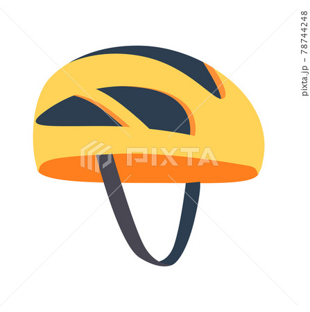Cute Bright Helmet Template Vector Illustration 78744248