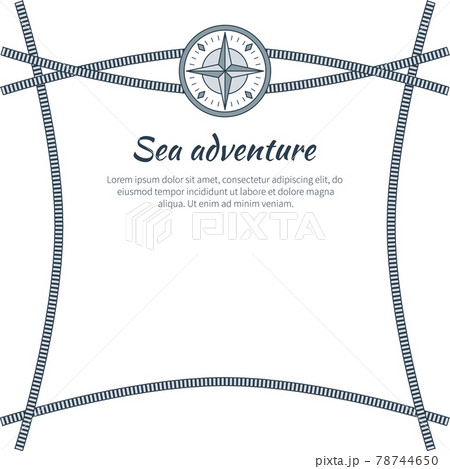 Sea Adventure, Colorful Card, Vector Illustration 78744650