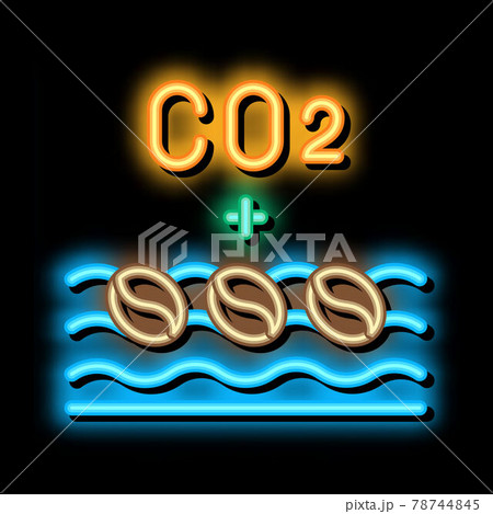 coffee beans with water neon glow icon illustration coffee beans with water neon glow icon illustration 78744845