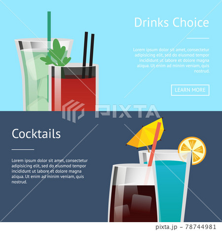 Drinks Choice Cocktail Poster Set with Bloody Mary 78744981