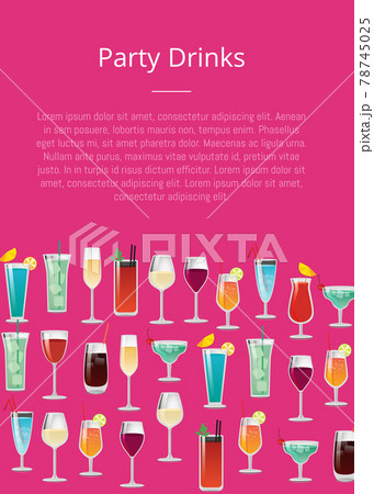 Party Drinks Tropical Cocktails with Orange Juice Party Drinks Tropical Cocktails with Orange Juice 78745025