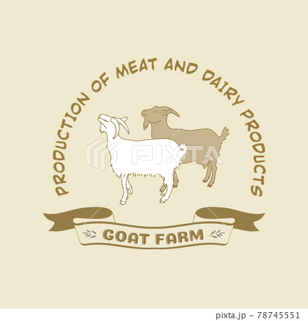 emblem for a goat farm emblem for a goat farm 78745551