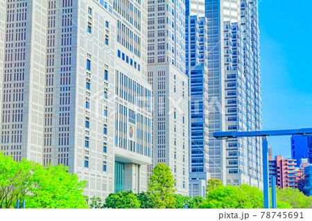 【東京の都市風景】東京都庁付近の都市風景 【東京の都市風景】東京都庁付近の都市風景 78745691