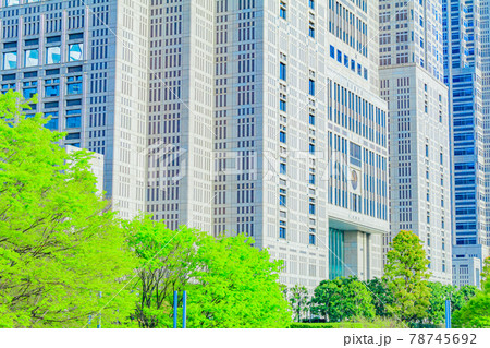 【東京の都市風景】東京都庁付近の都市風景 【東京の都市風景】東京都庁付近の都市風景 78745692