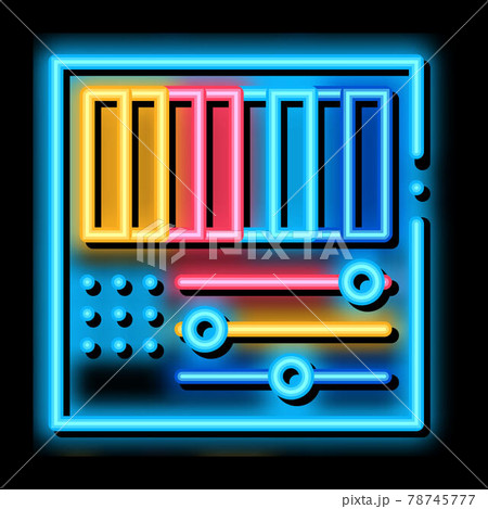 rgb color neon glow icon illustration 78745777