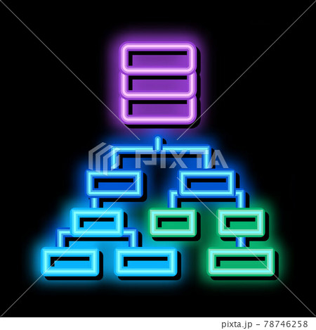 classification of machine learning neon glow icon illustration classification of machine learning neon glow icon illustration 78746258