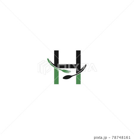 Letter H with fork and spoon logo icon design vector Letter H with fork and spoon logo icon design vector 78748161