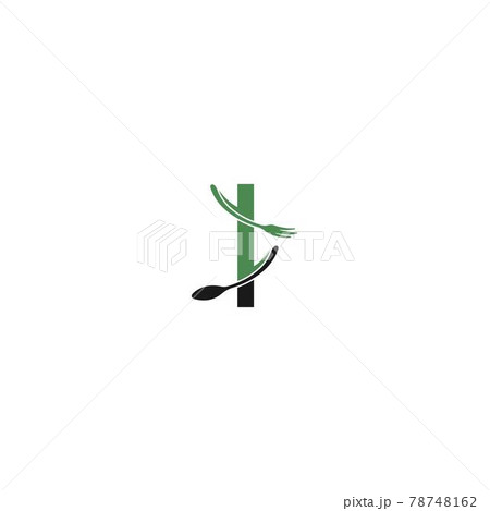 Letter I with fork and spoon logo icon design vector 78748162