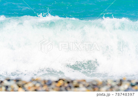 波打ち際　海素材　【新潟県】 78748397