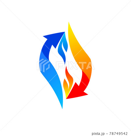 arrow flame connection logo symbol icon design arrow flame connection logo symbol icon design 78749542