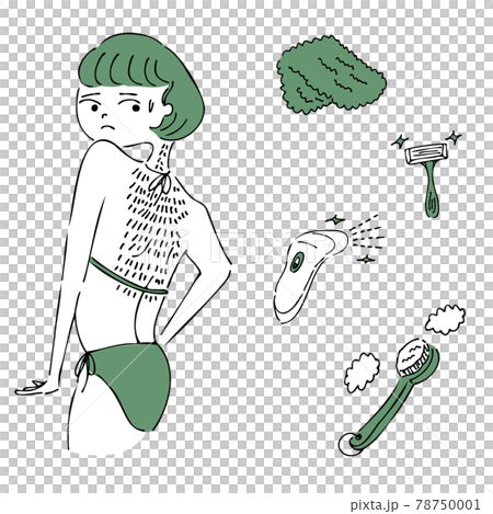 Back care and illustration of women Back care and illustration of women 78750001