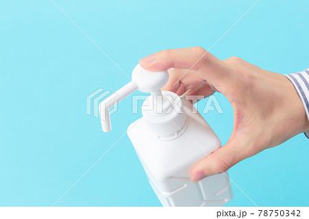 手指消毒用　アルコールスプレー使用 78750342