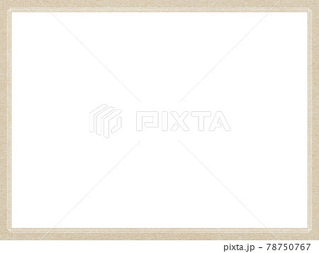 シンプルなペーパーテクスチャのフレーム素材のイラスト素材