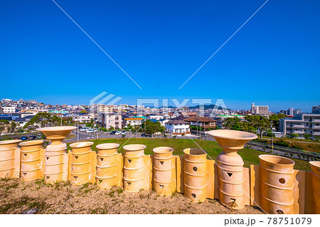 五色塚古墳と神戸の街並 五色塚古墳と神戸の街並 78751079