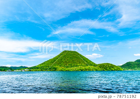 群馬県 初夏の榛名湖と榛名山 群馬県 初夏の榛名湖と榛名山 78751192