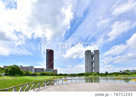 福岡アイランドシティ風景　アイランドシティ中央公園　タワーマンション　 78751203