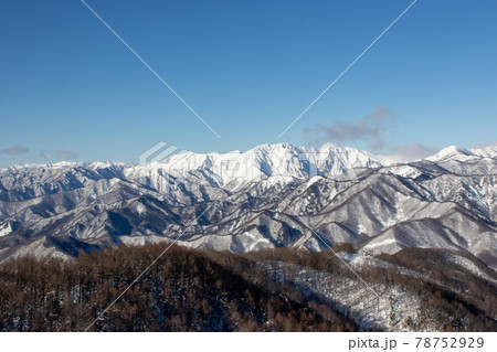 宝台樹スキー場から見た谷川岳 宝台樹スキー場から見た谷川岳 78752929