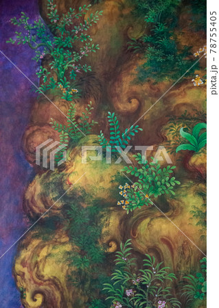 Thai pattern decoration and painting 78755405