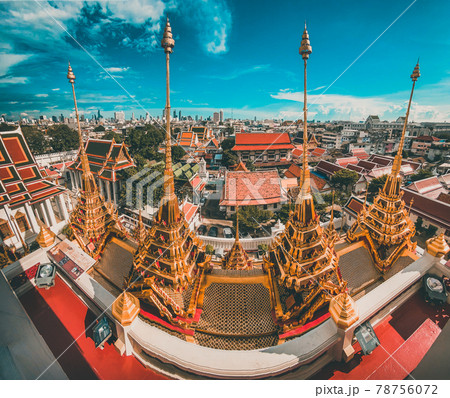 Loha Prasat temple in Bangkok old town in Thailand Loha Prasat temple in Bangkok old town in Thailand 78756072