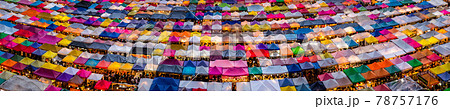 Rotfai night market views in Bangkok Thailand 78757176