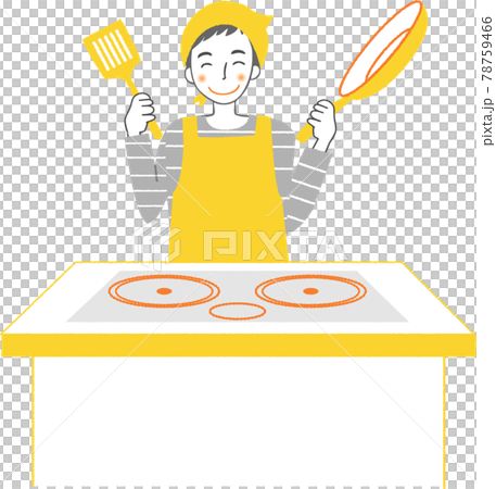 A man cooking in the kitchen. 78759466