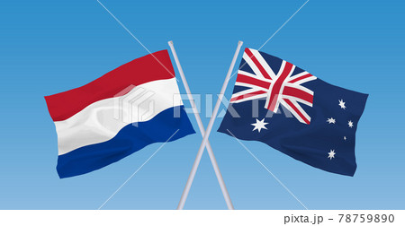 オランダとオーストラリアの旗