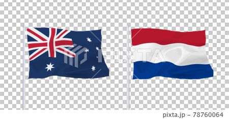 オランダとオーストラリアの旗 78760064