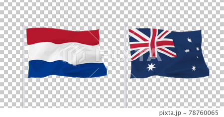 オランダとオーストラリアの旗 78760065