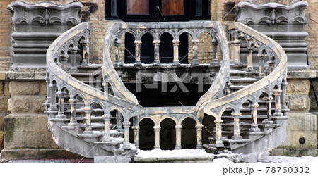 Old stairway. Old stairway. 78760332