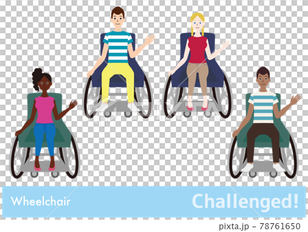 Challenged! / People in the world in wheelchairs 78761650