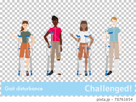 Challenged! / People in the world wearing crutches Challenged! / People in the world wearing crutches 78761654