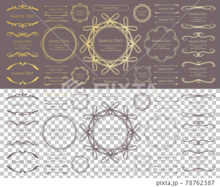 優雅的框架設計，仿古邊框，復古風格的盤子 78762387