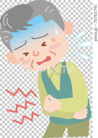 有胃痛的老人 78763745