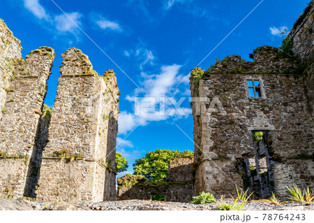 The castle ruins in Manorhamilton, erected in 1634 by Sir Frederick Hamilton - County Leitrim, Ireland The castle ruins in Manorhamilton, erected in 1634 by Sir Frederick Hamilton - County Leitrim, Ireland 78764243