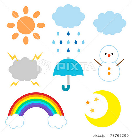 天気のアイコンセット 78765299
