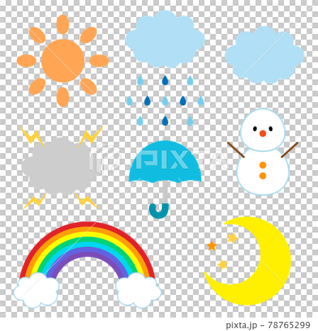 天気のアイコンセット 78765299