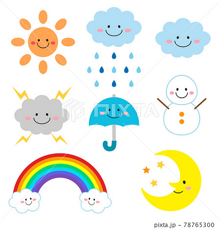 天気のアイコンセット 天気のアイコンセット 78765300