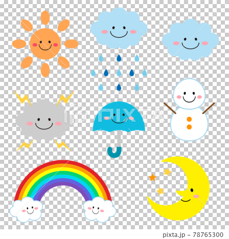天気のアイコンセット 天気のアイコンセット 78765300