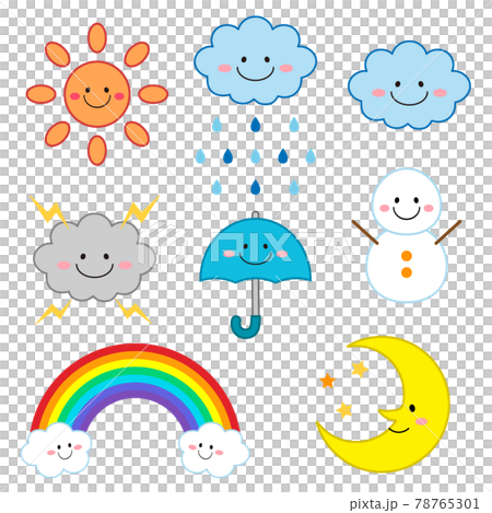 天気のアイコンセット 78765301