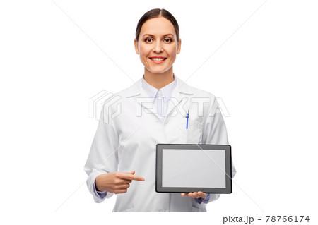 female doctor or scientist with tablet computer female doctor or scientist with tablet computer 78766174