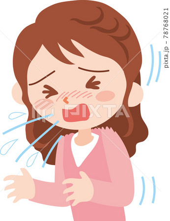 くしゃみをする女性 78768021